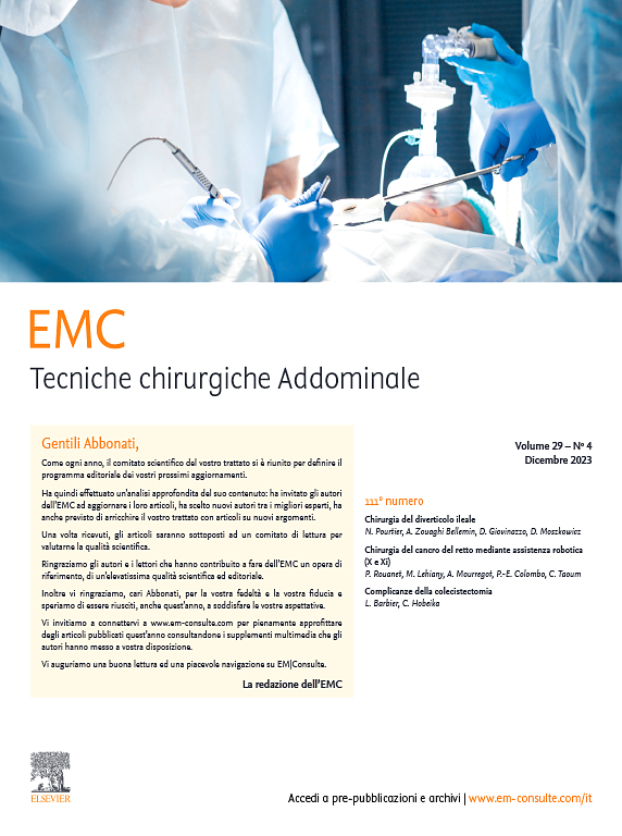 Go to journal home page - EMC - Tecniche Chirurgiche Addominale